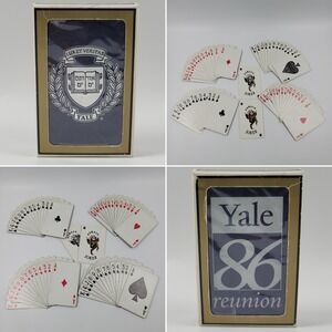 Yale University 1986 Reunion Playing Cards Lot Crest‎ Logo Class Alumni VTG